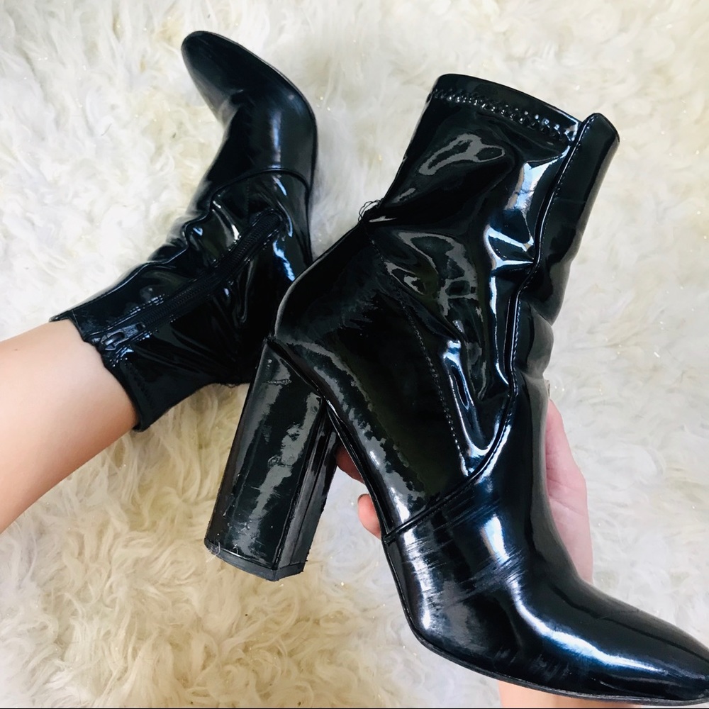 ALDO Black Ankle High Boots